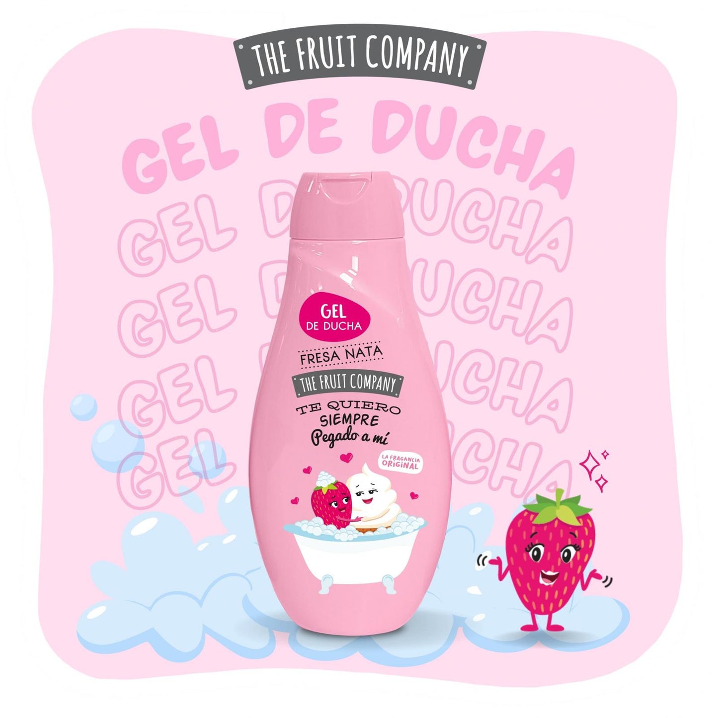 The Fruit Company - Gel doccia panna e fragola