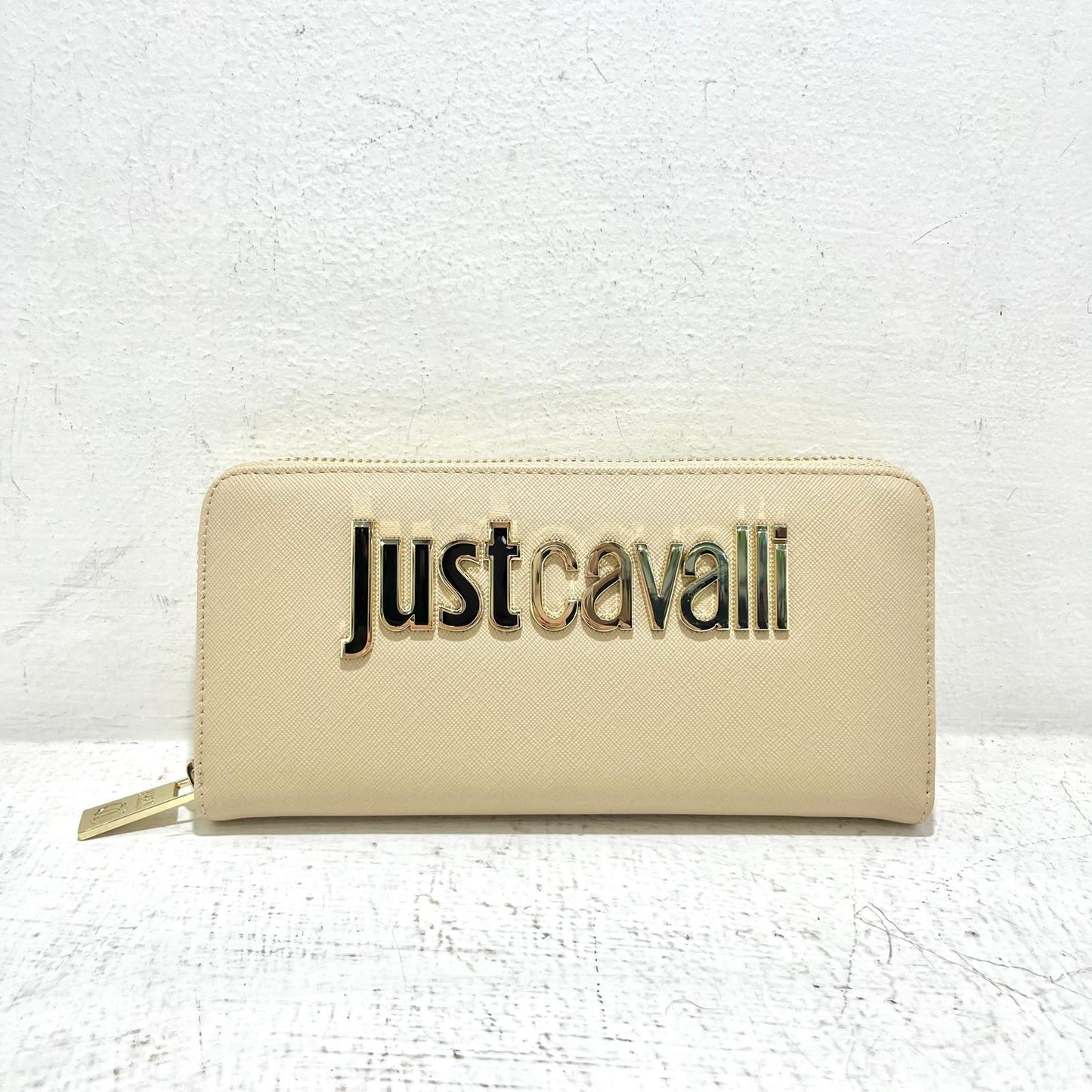 Just Cavalli - Metal Lettering Saffiano Sabbia